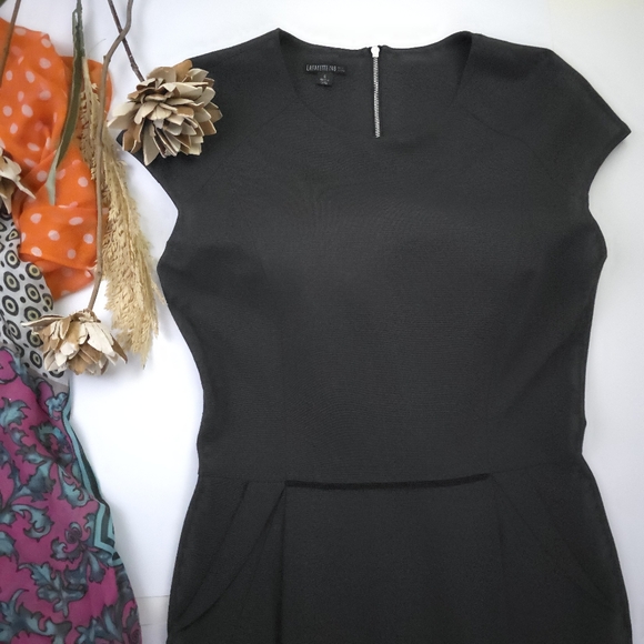 Lafayette 148 New York Black Women's Dress Sz 6 - Picture 2 of 10
